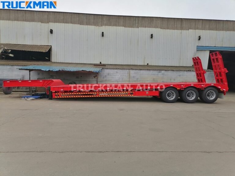 Se vende remolque de plataforma baja de 50 toneladas