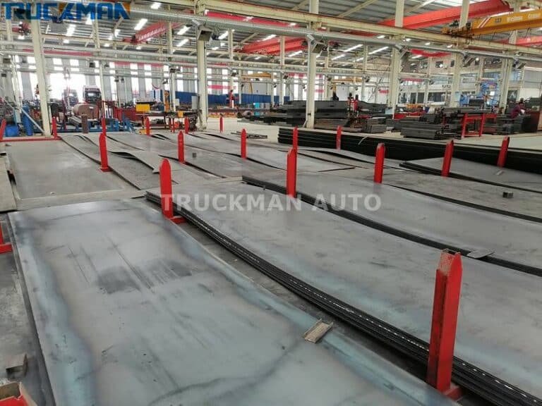 Materiales utilizados para el remolque de plataforma baja