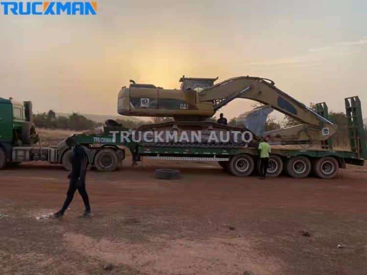 Comentarios de los clientes de Guinea sobre el remolque de plataforma baja