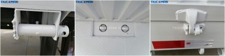 Componentes del remolque de pared lateral de 3 ejes