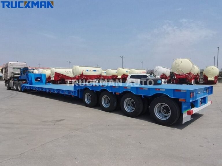 Cuello de cisne desmontable de 120 toneladas para transporte pesado