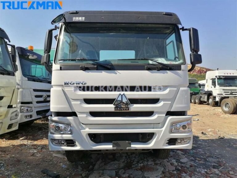 Vista frontal de la cabeza tractora HOWO 6x4 SINOTRUK