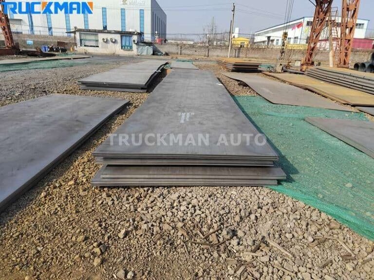 Material del remolque de plataforma baja - acero al manganeso (Q355 (ASMT Grado 50))