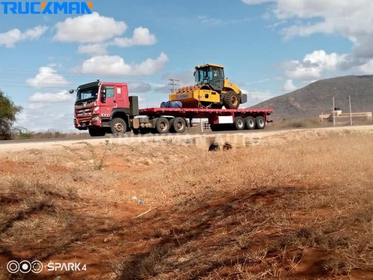 Remolques de plataforma para el transporte seguro de equipos de ingeniería