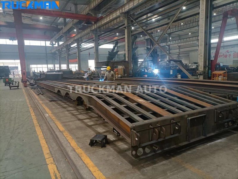 Fabricación de semirremolques de plataforma baja de alta resistencia