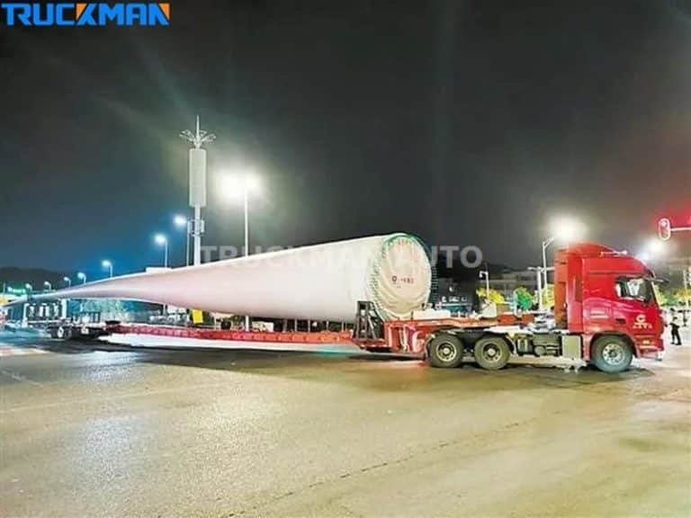 Remolques de plataforma baja para grandes cargas en marcha