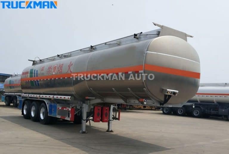 Remolque cisterna de aluminio para combustible TRUCKMAN AUTO de gran capacidad
