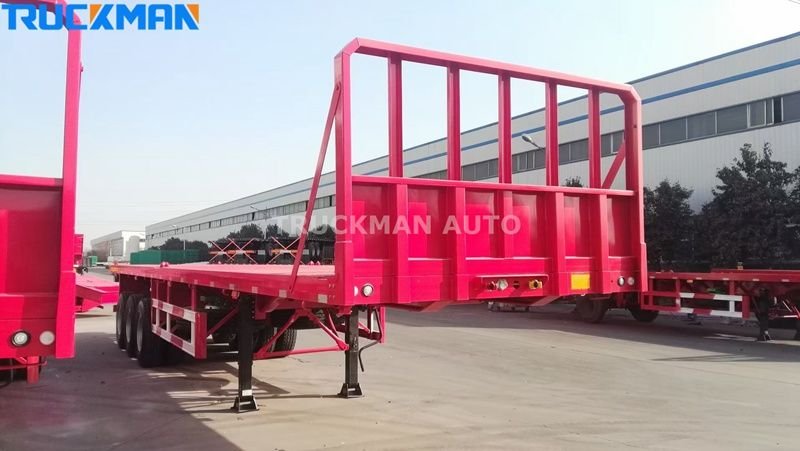 Semirremolque contenedor plano para el transporte de material de transporte moderno