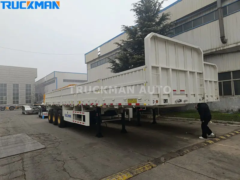 3 Axles 60 Ton Side Wall Trailer