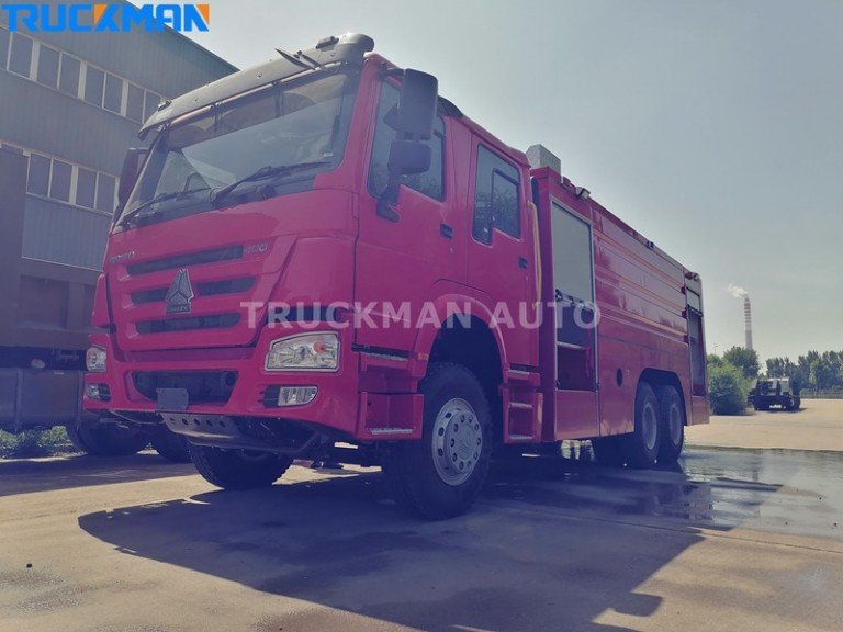 Camión de bomberos HOWO 400HP de 10 ruedas