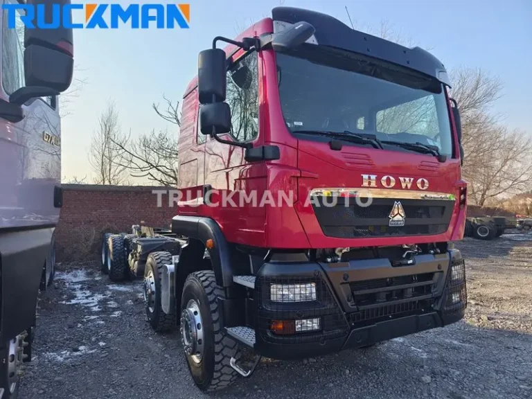 Chasis de camión HOWO TX de 12 ruedas con motor de 400 CV