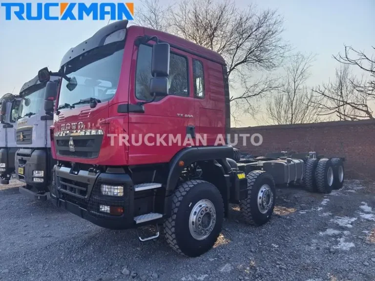 Chasis de camión HOWO TX de 12 ruedas con motor de 400 CV